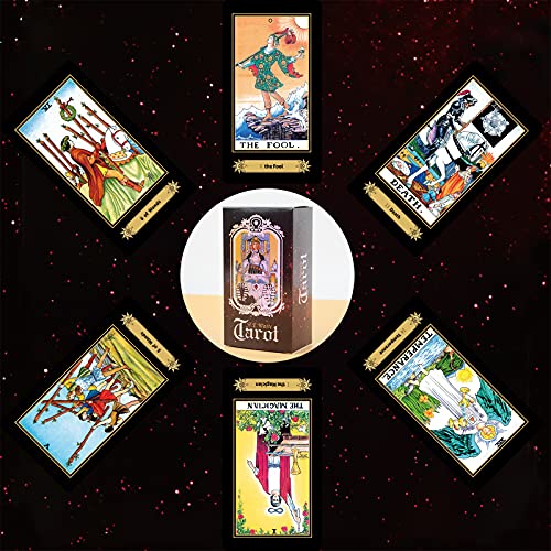 IXIGER Tarot Cards 78 Deck with Guide Book and Gift Bag for Beginners & Experts
