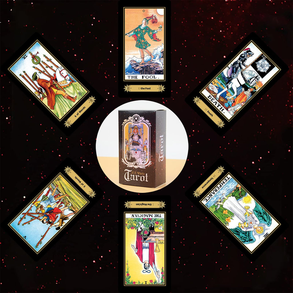 IXIGER Tarot Cards 78 Deck with Guide Book and Gift Bag for Beginners & Experts