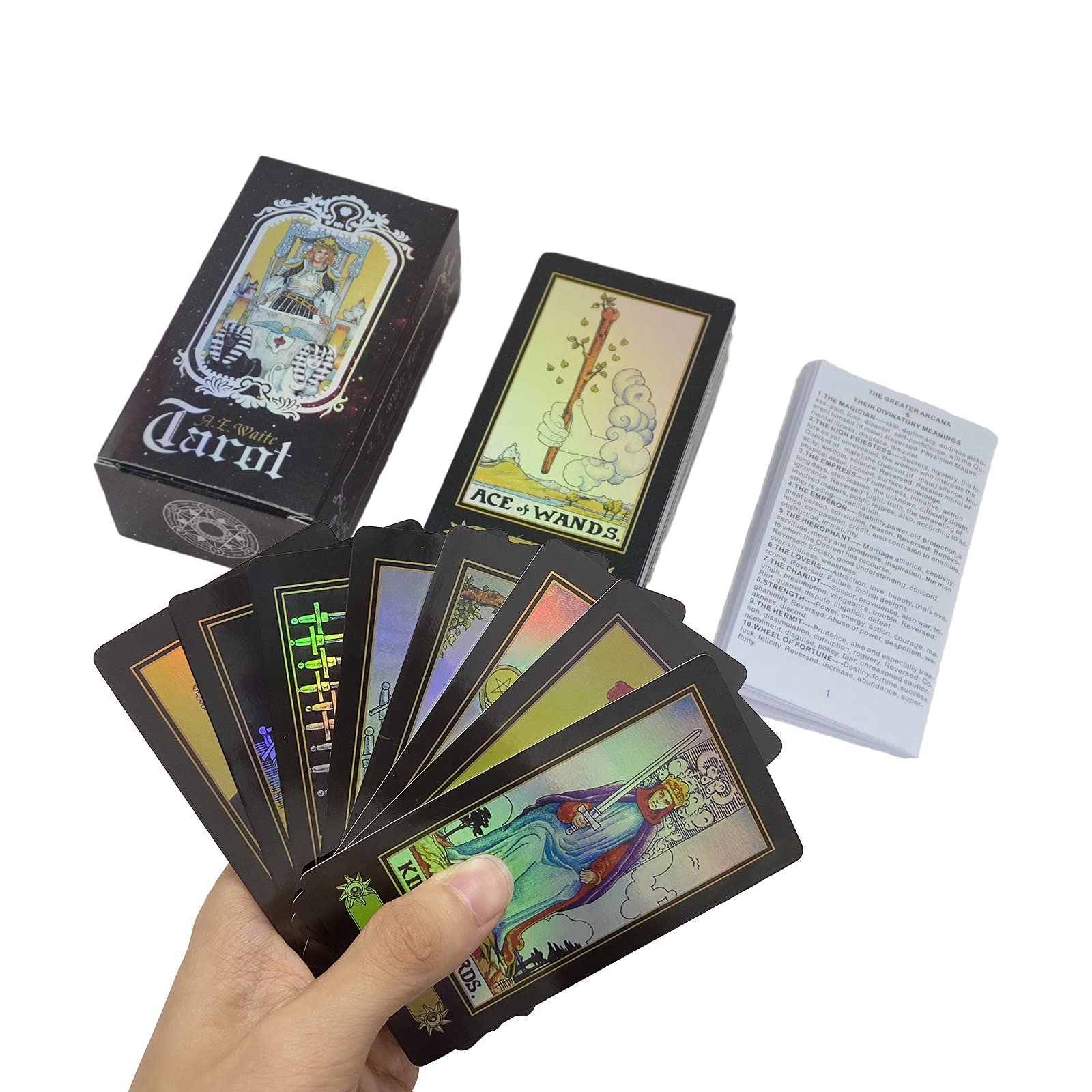 IXIGER Tarot Cards 78 Deck with Guide Book and Gift Bag for Beginners & Experts