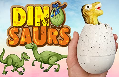 JA-RU Giant Dinosaur Egg Growing Toy - Magic Hatching Dino Surprise for Kids - 1 Egg Assorted