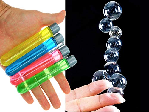 JA-RU Grab a Bubble Mini Bubble Wands 6-Pack - Touchable Bubbles Party Favors