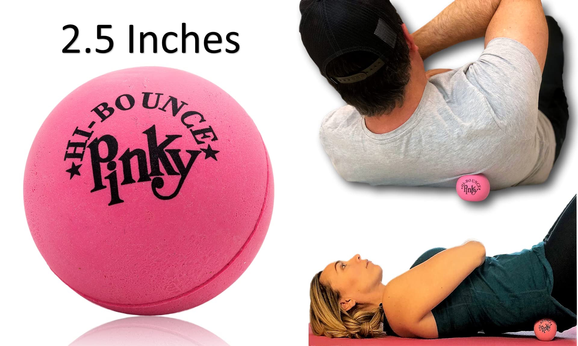JA-RU Hi-Bounce Pinky Balls (3-Pack) – Super Bouncy Rubber Balls for Kids, Stress Relief, and Party Favors