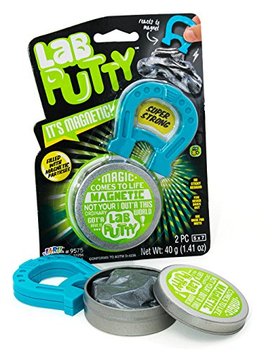 JA-RU Lab Putty Magnetic Slime - Non-Sticky Putty with Magnet and Tin, Sensory Fidget Toy for Kids Ages 8+