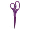 JAM PAPER 8-Inch Purple Precision Scissors - Ergonomic Handle, Stainless Steel Blades