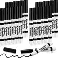 Janlaugh 24-Pack Black Washable Markers, Broad Conical Tip, Non-Toxic, Bulk for Kids Art Projects