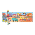 Janod Magneti'stories Construction Site Magnetic Toy Set with 30 Magnets, Ages 3-8