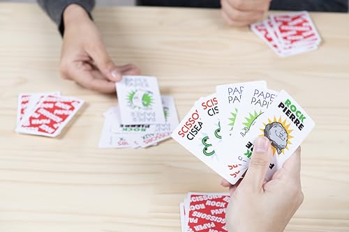JAX Rock Paper Scissors Card Game (Bilingual) – Fast Card Version of the Classic, Ages 4+