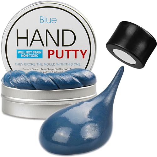 JAYEE Blue Magnetic Slime Putty – Larger Magnet, Nontoxic Silicone Stress Relief Toy for Kids & Adults