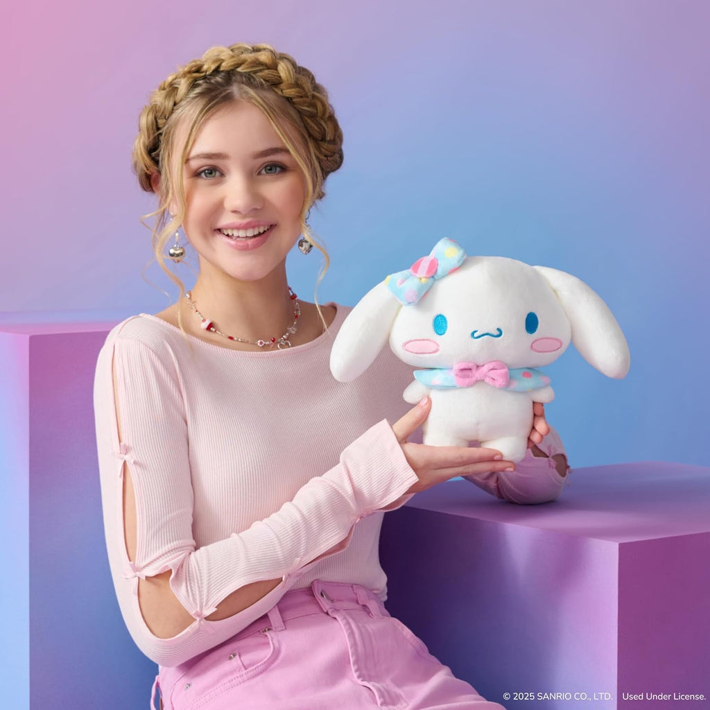 Jazwares 8-Inch Cinnamoroll Candy Wonderland Plush - Officially Licensed Sanrio Plush Toy for Ages 6+