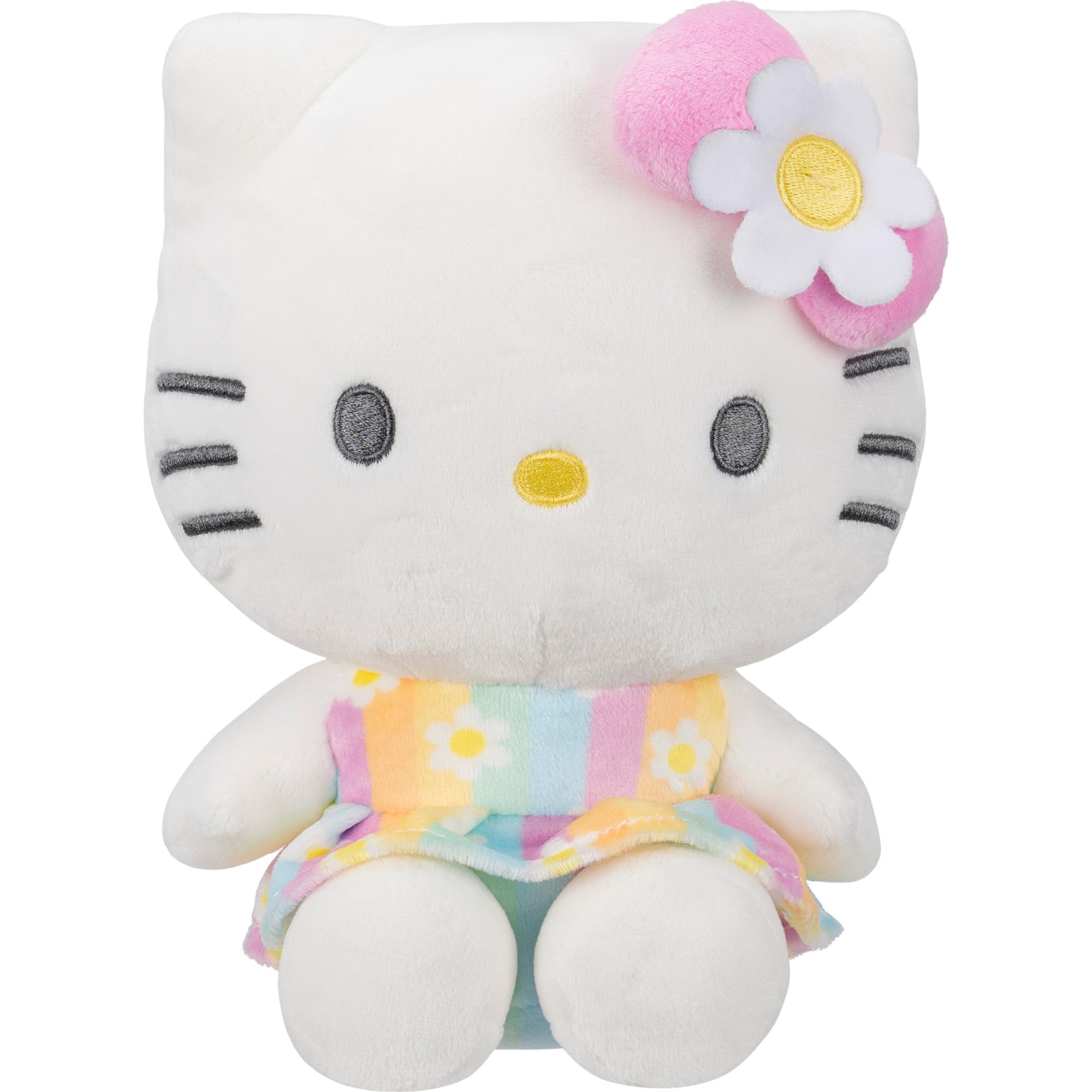 Jazwares 8-Inch Hello Kitty Pastel Florals Plush – Officially Licensed Sanrio Plush Toy for Ages 6+
