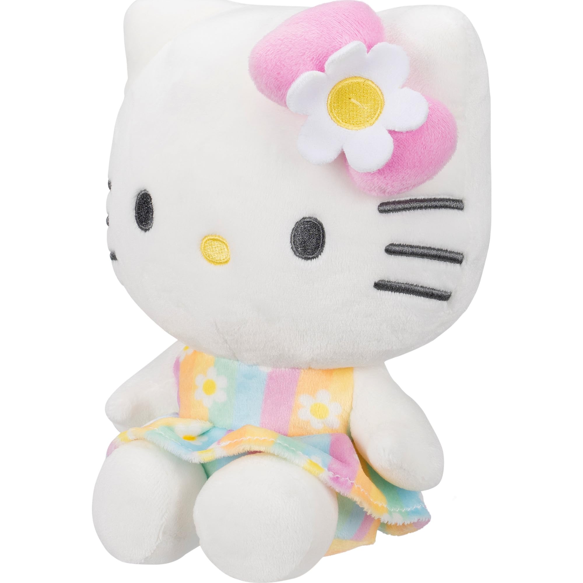 Jazwares 8-Inch Hello Kitty Pastel Florals Plush – Officially Licensed Sanrio Plush Toy for Ages 6+