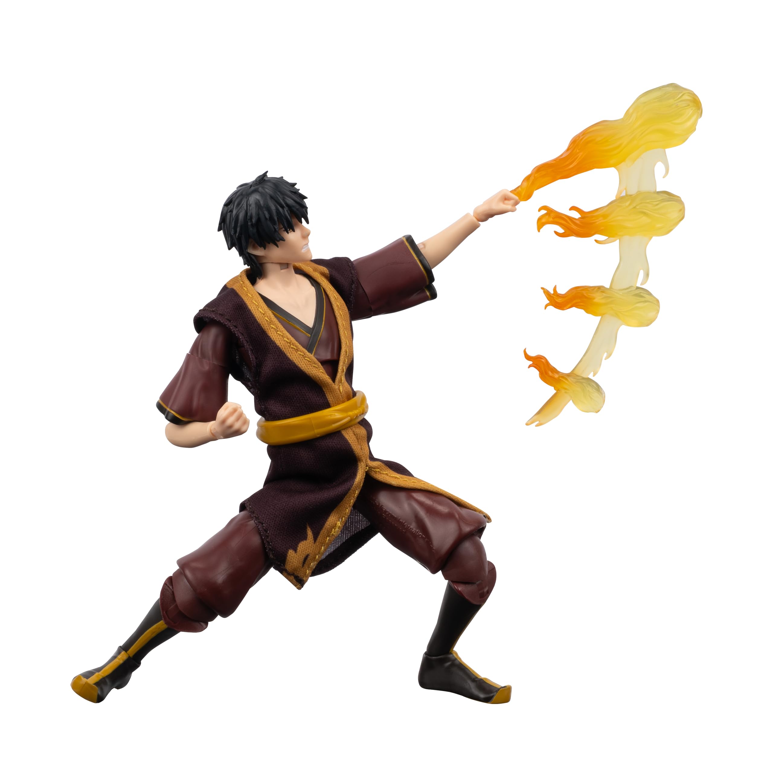 Jazwares Avatar: The Last Airbender Zuko (Book Three) 6.5-Inch Action Figure with Fire Bending Effect and Alternate Faceplate