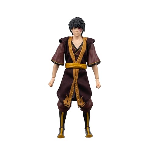 Jazwares Avatar: The Last Airbender Zuko (Book Three) 6.5-Inch Action Figure with Fire Bending Effect and Alternate Faceplate