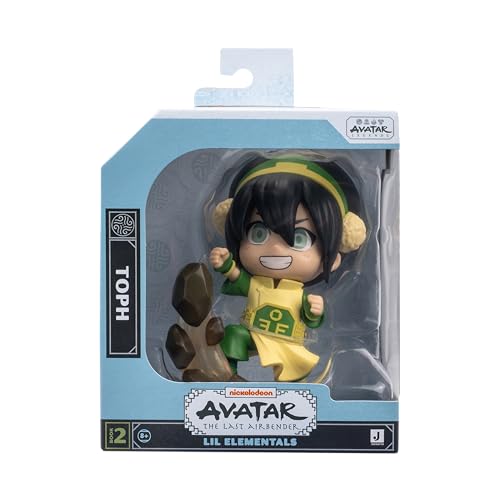 Jazwares Avatar Toph 4-Inch Kawaii Mini Figure with Display Base