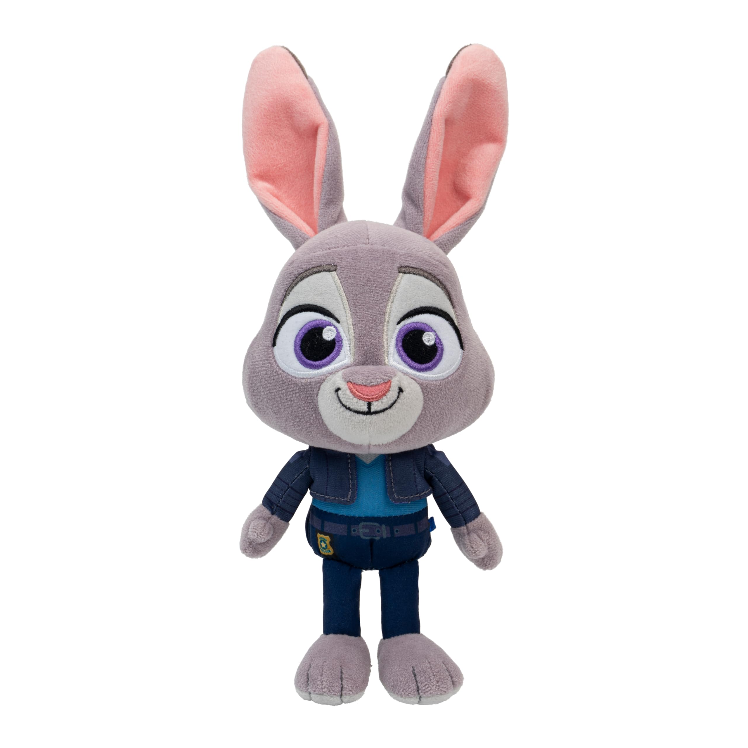 Jazwares Disney Zootopia 2 8-Inch Plush Judy Hopps - Ultra-Soft Stuffed Animal for Kids 3+