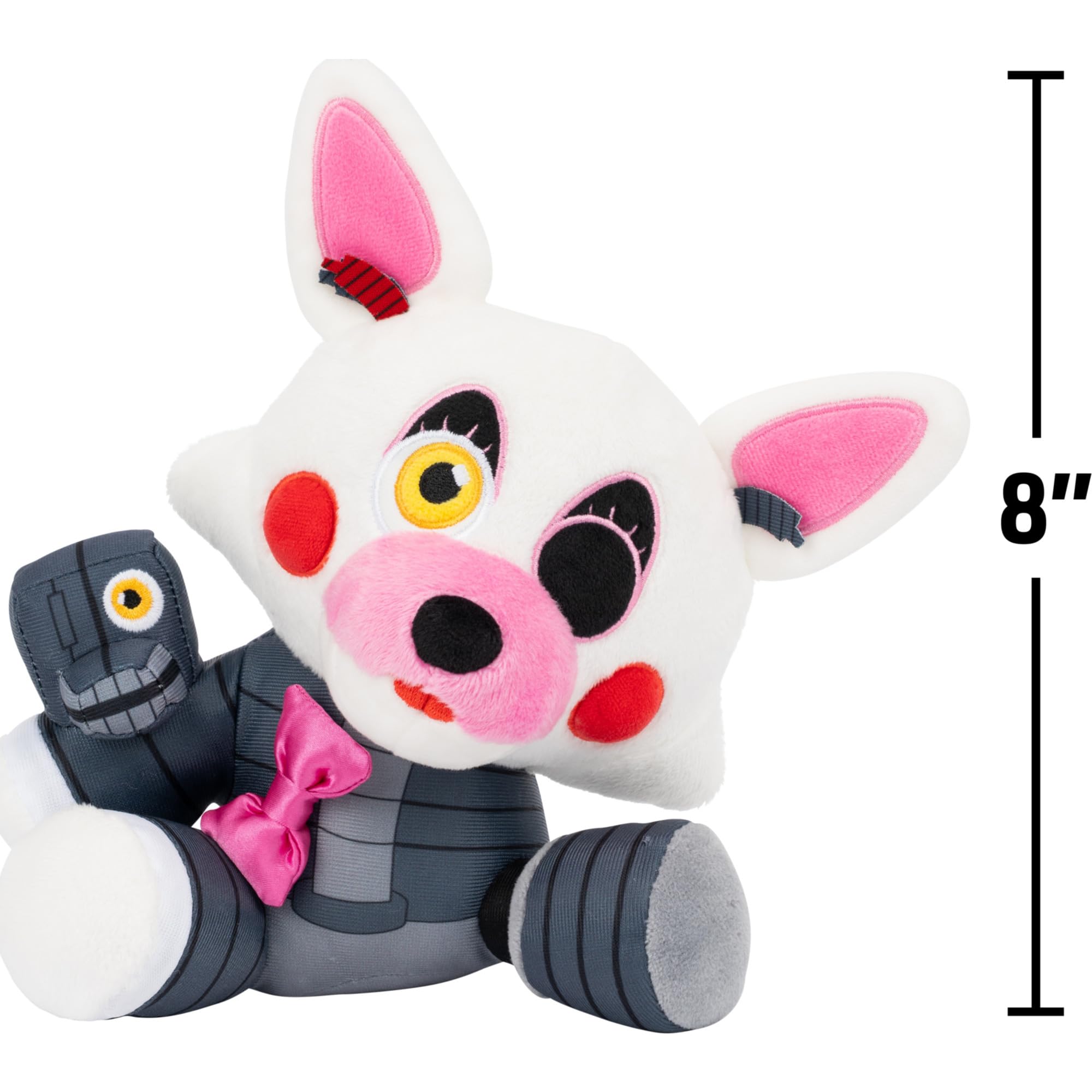 Jazwares Five Nights at Freddy’s Mangle Plush - 8-Inch Soft Stuffie with Glow-in-the-Dark Eyes