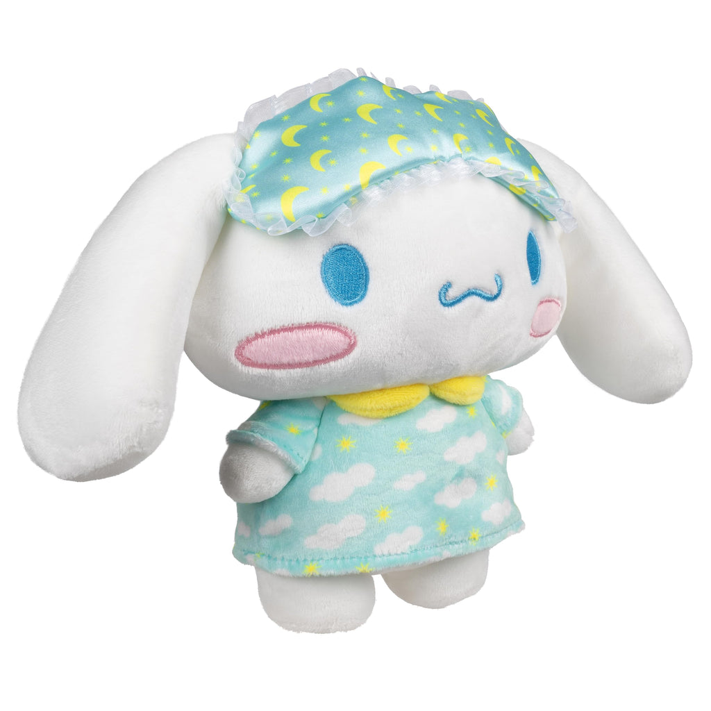 Jazwares Hello Kitty and Friends 8-Inch Cinnamoroll Pajama Party Plush – Officially Licensed Sanrio Plush Toy for Ages 6+