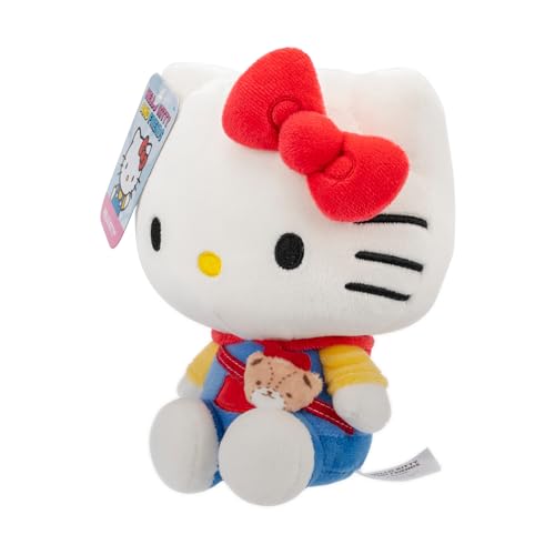 Jazwares Hello Kitty Series 1 Plush - Hoodie Fashion with Tiny Chum Accessory - 8 Inch Super Soft Sanrio Plush