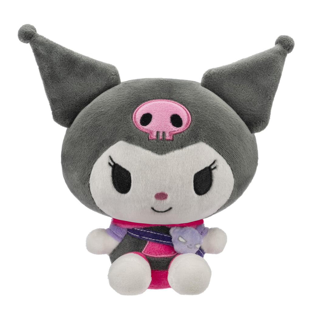 Jazwares Kuromi Series 1 Plush – 8-Inch Hoodie Fashion with Baku Accessory, Officially Licensed Sanrio