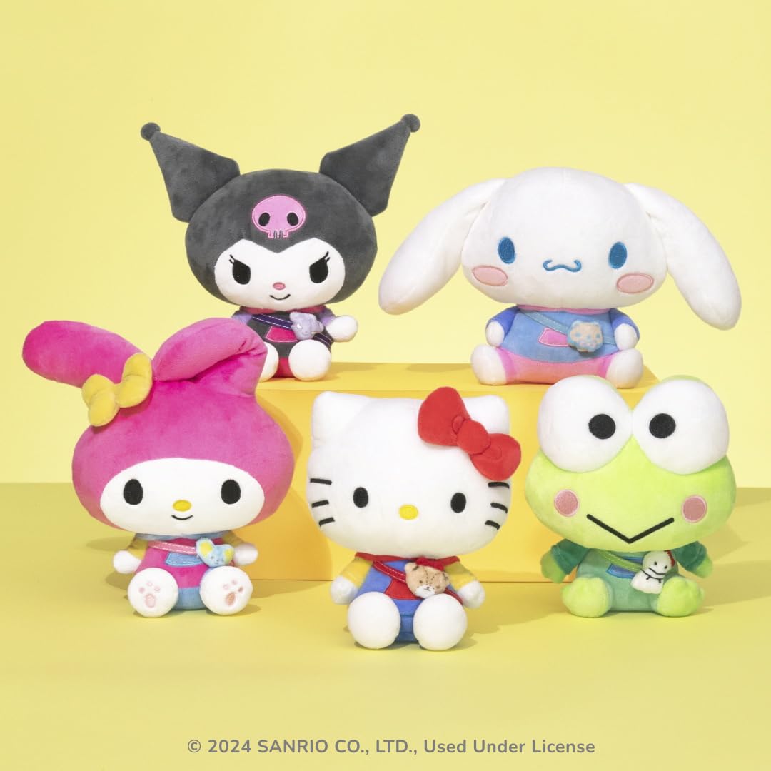 Jazwares Kuromi Series 1 Plush – 8-Inch Hoodie Fashion with Baku Accessory, Officially Licensed Sanrio