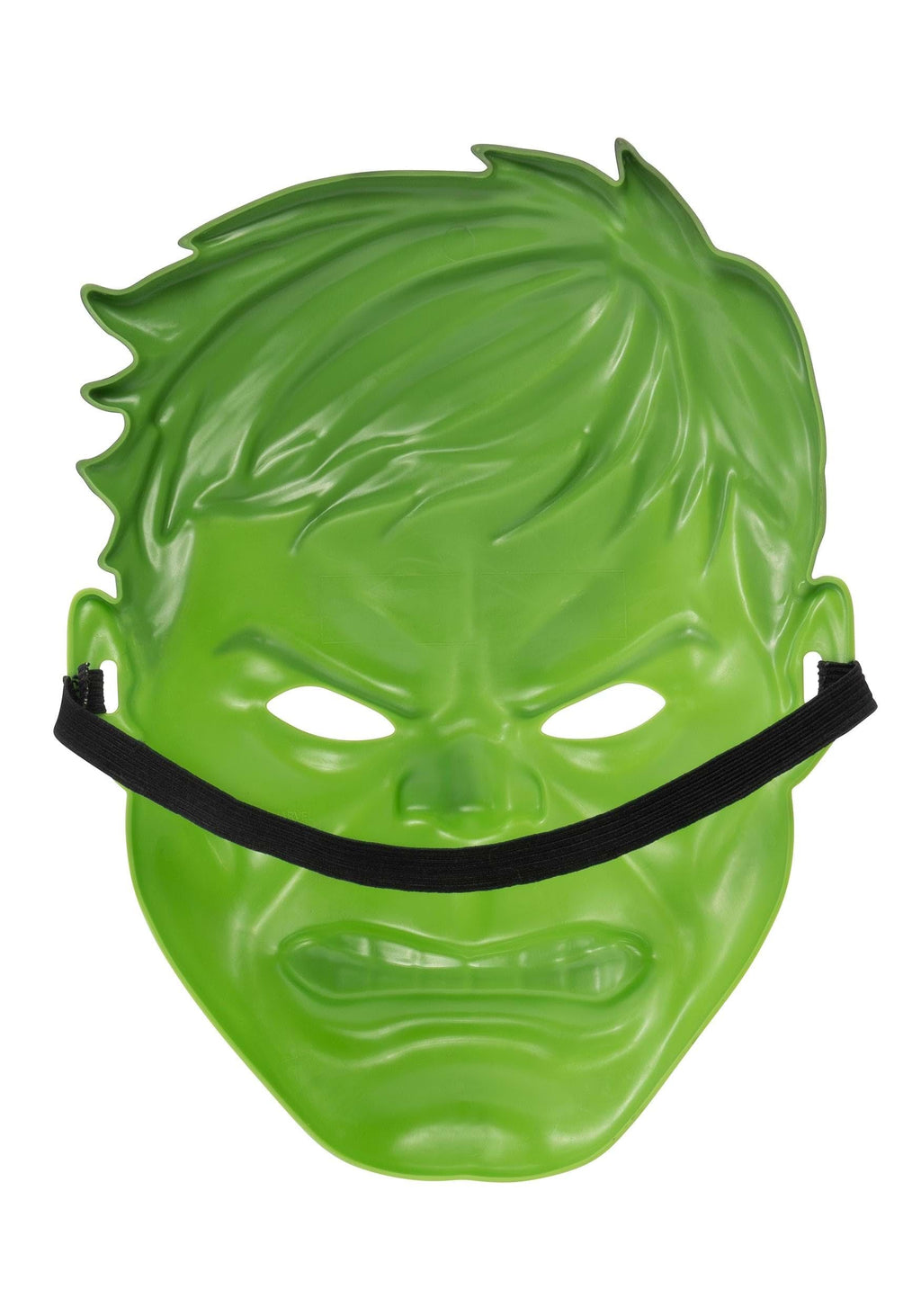 Jazwares Marvel Hulk Youth Mask – 3D Plastic with Elastic Strap, Standard Size Green