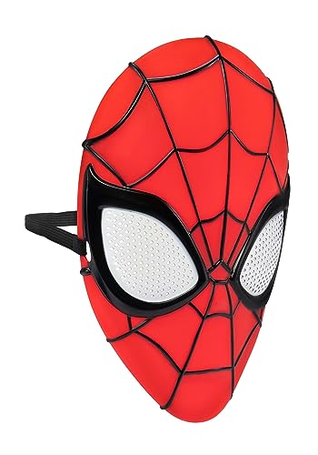 Jazwares Marvel Youth Spider-Man 3D Plastic Mask with Elastic Strap – Standard Size