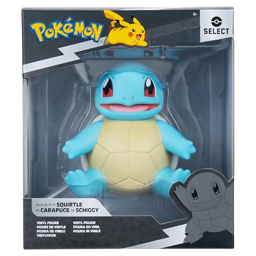Jazwares Pokémon Squirtle Select Vinyl Figure – 4-Inch Officially Licensed Collectible
