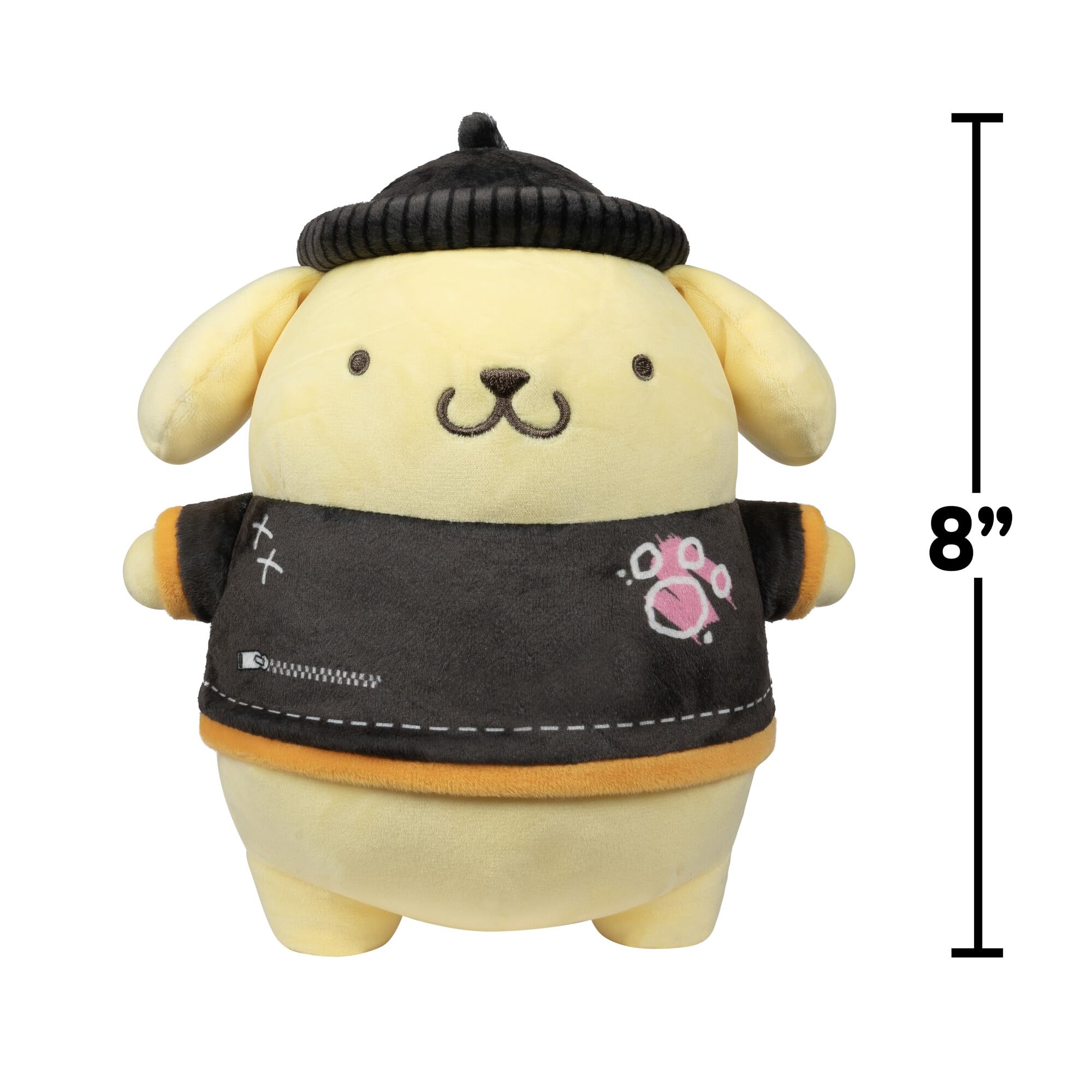 Jazwares Pompompurin Punks Plush 8-Inch Sanrio Amazon Exclusive