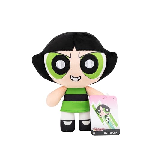 Jazwares Powerpuff Girls Buttercup 8-Inch Plush - Official Soft & Huggable Toy