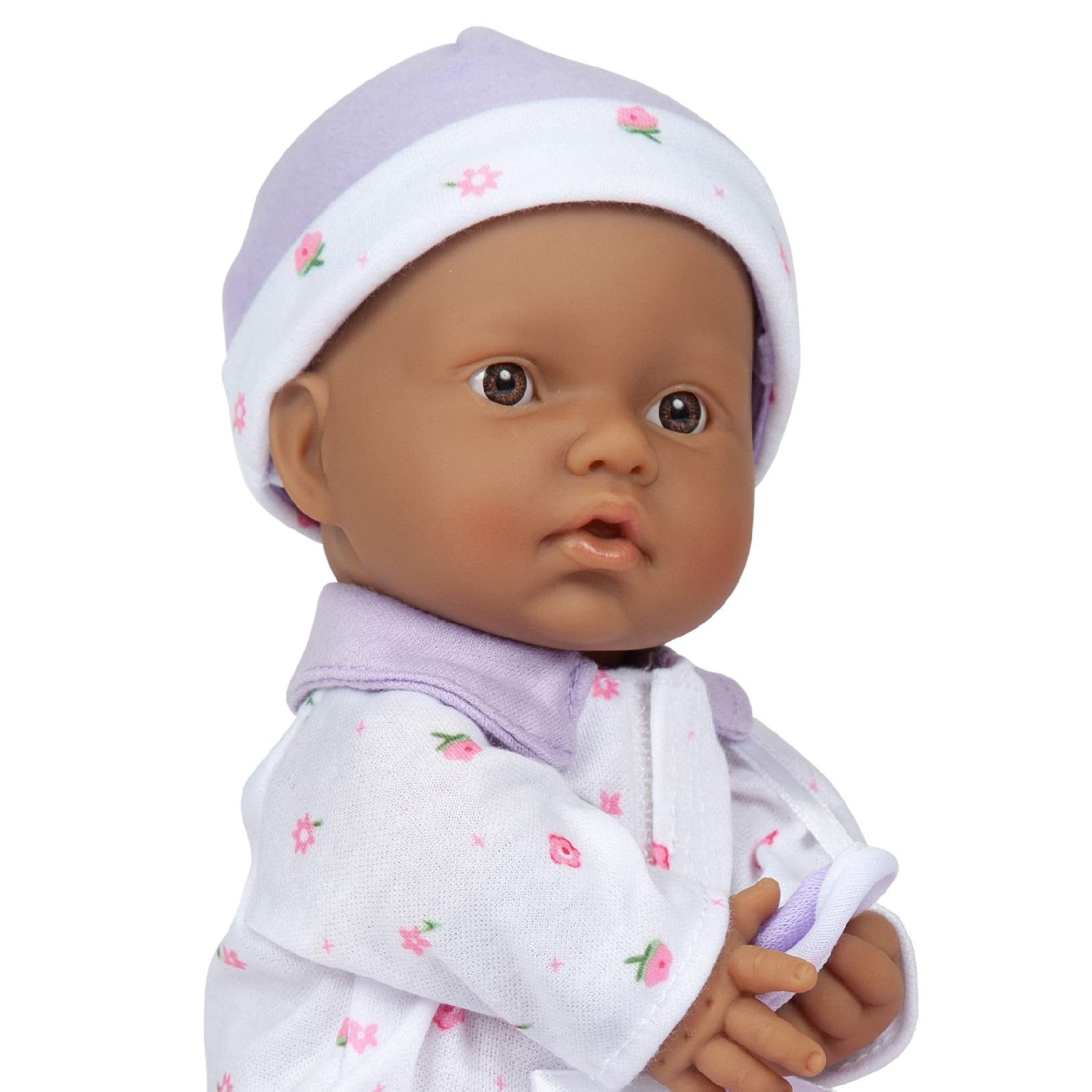 JC Toys La Baby Hispanic Baby Doll Set – 11 Inch Soft Body Doll with Removable Purple Outfit and Accessories for Toddlers 12 Months+