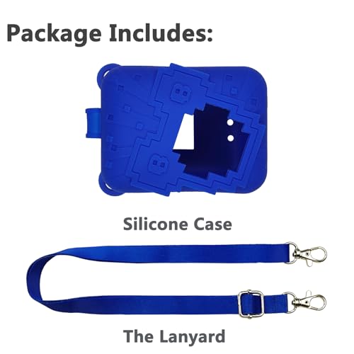 JCHPINE Blue Silicone Cover Case for Bitzee Disney Interactive Digital Pet with Hand Strap