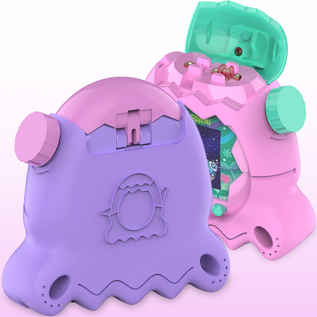 JCHPINE Purple Silicone Cover for Tamagotchi Paradise with Stand, Screen Protector & Lanyard