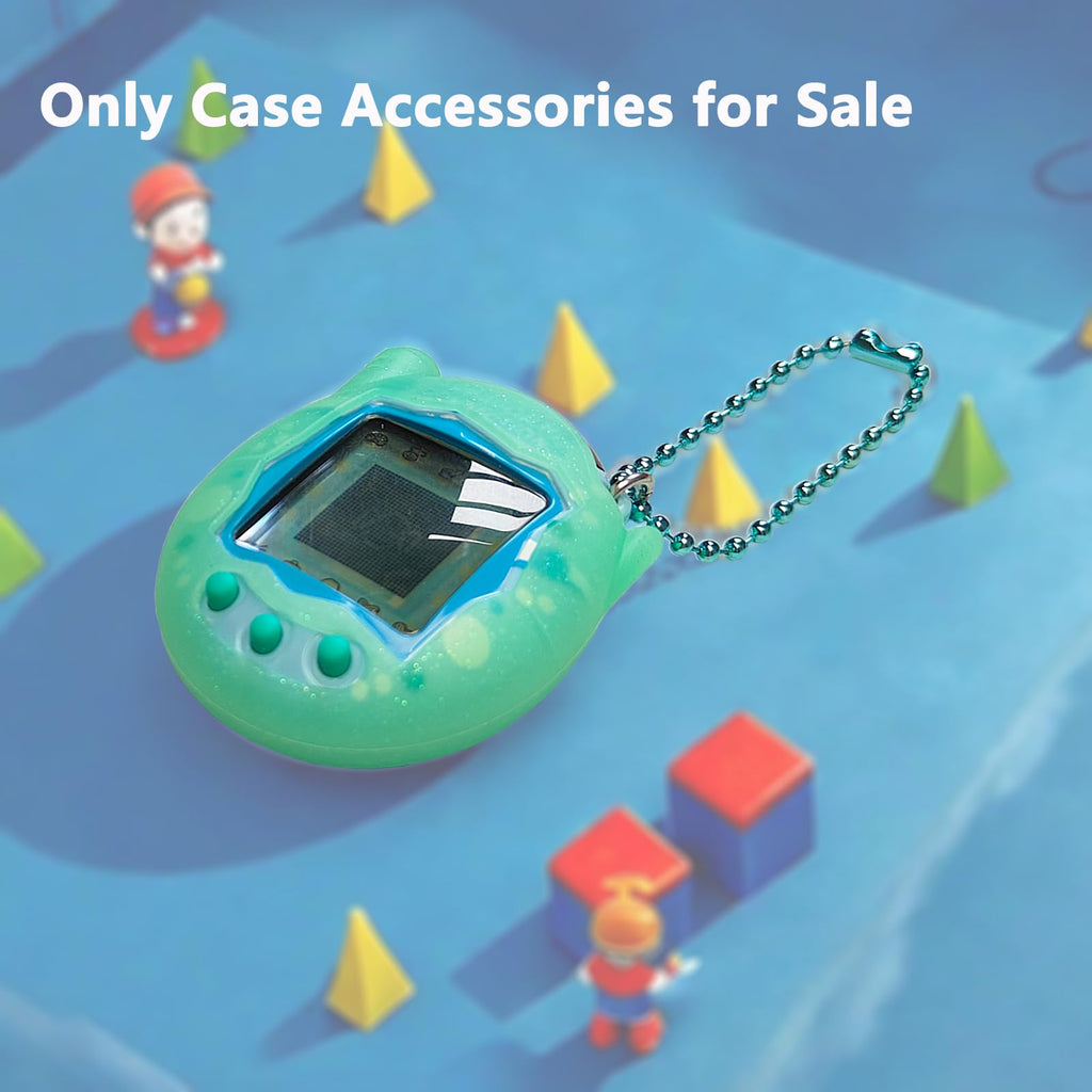 JCHPINE Silicone Case & Screen Protector for Tamagotchi Connection – Teal