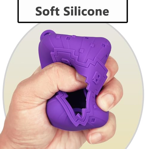 JCHPINE Silicone Cover for Bitzee Disney Digital Pet – Purple Protective Skin with Lanyard