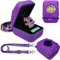 JCHPINE Silicone Cover for Bitzee Magicals - Purple Protective Case with Lanyard