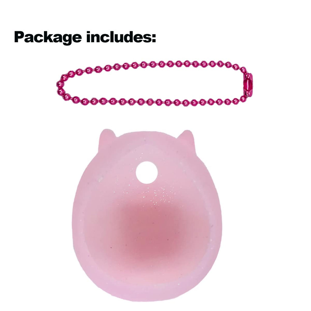 JCHPINE Silicone Cover for Tamagotchi Nano - Transparent Pink Protective Case for Jujutsu Kaisen, Hello Kitty, PAC-Man (Only Cover)