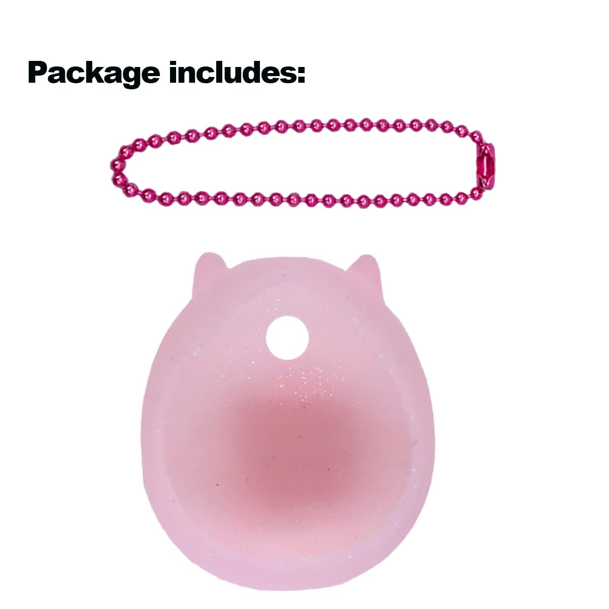JCHPINE Silicone Cover for Tamagotchi Nano - Transparent Pink Protective Case for Jujutsu Kaisen, Hello Kitty, PAC-Man (Only Cover)