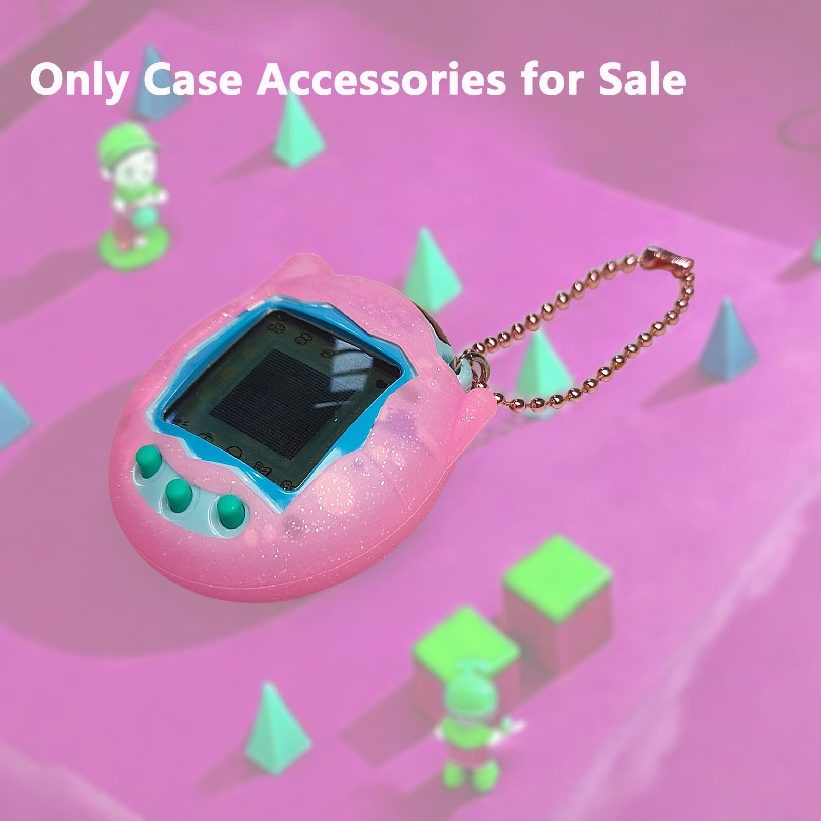JCHPINE Silicone Cover & Screen Protector for Tamagotchi Connection – Pink