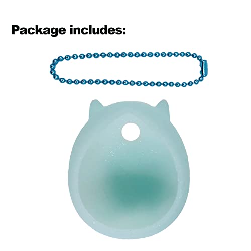 JCHPINE Transparent Blue Silicone Cover for Jujutsu Kaisen Tamagotchi Nano, Also Fits Hello Kitty and PAC-Man (Case Only)