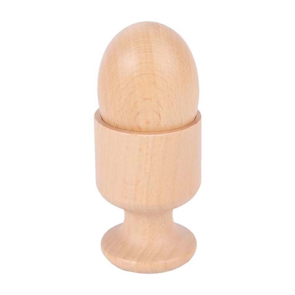 JE JOUE Wooden Egg and Cup – Montessori Toddler Toy for Fine Motor Skills
