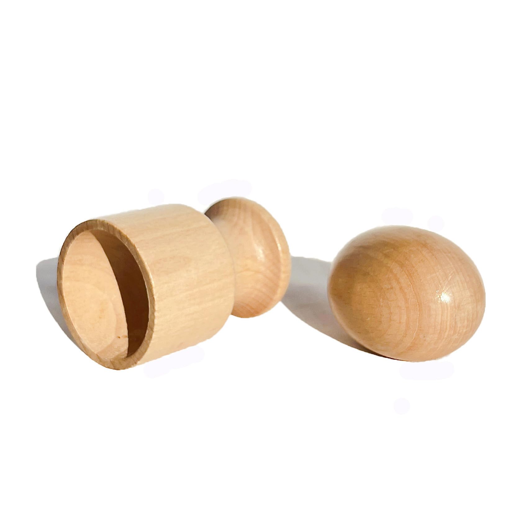 JE JOUE Wooden Egg and Cup – Montessori Toddler Toy for Fine Motor Skills