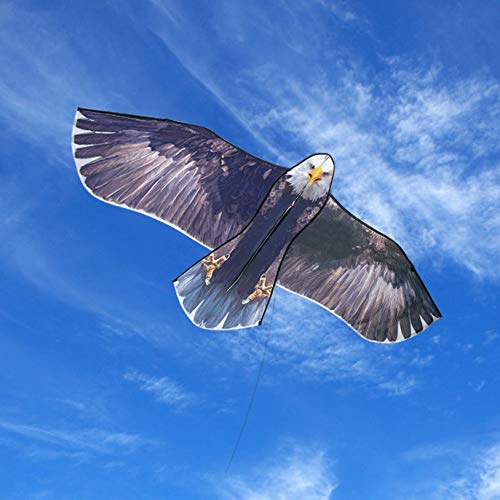JEKOSEN Bald Eagle Huge Kite for Kids and Adults – 70 Inch Single Line Easy to Fly with 328ft String