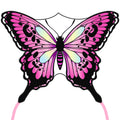 JEKOSEN Large Butterfly Kite for Kids and Adults – 51" Wing, 79" Tail, Easy to Fly Beginner Single Line with 330ft String, Pink