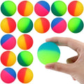 Jenaai 18 Pack 45mm Bouncy Balls for Kids – Bright Multicolor Rubber Balls for Parties, Prizes, and Play