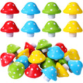 Jerify 20-Pack Mini Mushroom Stress Balls - 1.57 Inch PU Foam Fidget Toys for Adults, Anxiety Relief, Bulk Party Favors (Bright Colors)