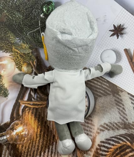JHESAO 12-Inch Buckethead Zombie Plush Toy - PVZ Plushie, Soft Stuffed Doll