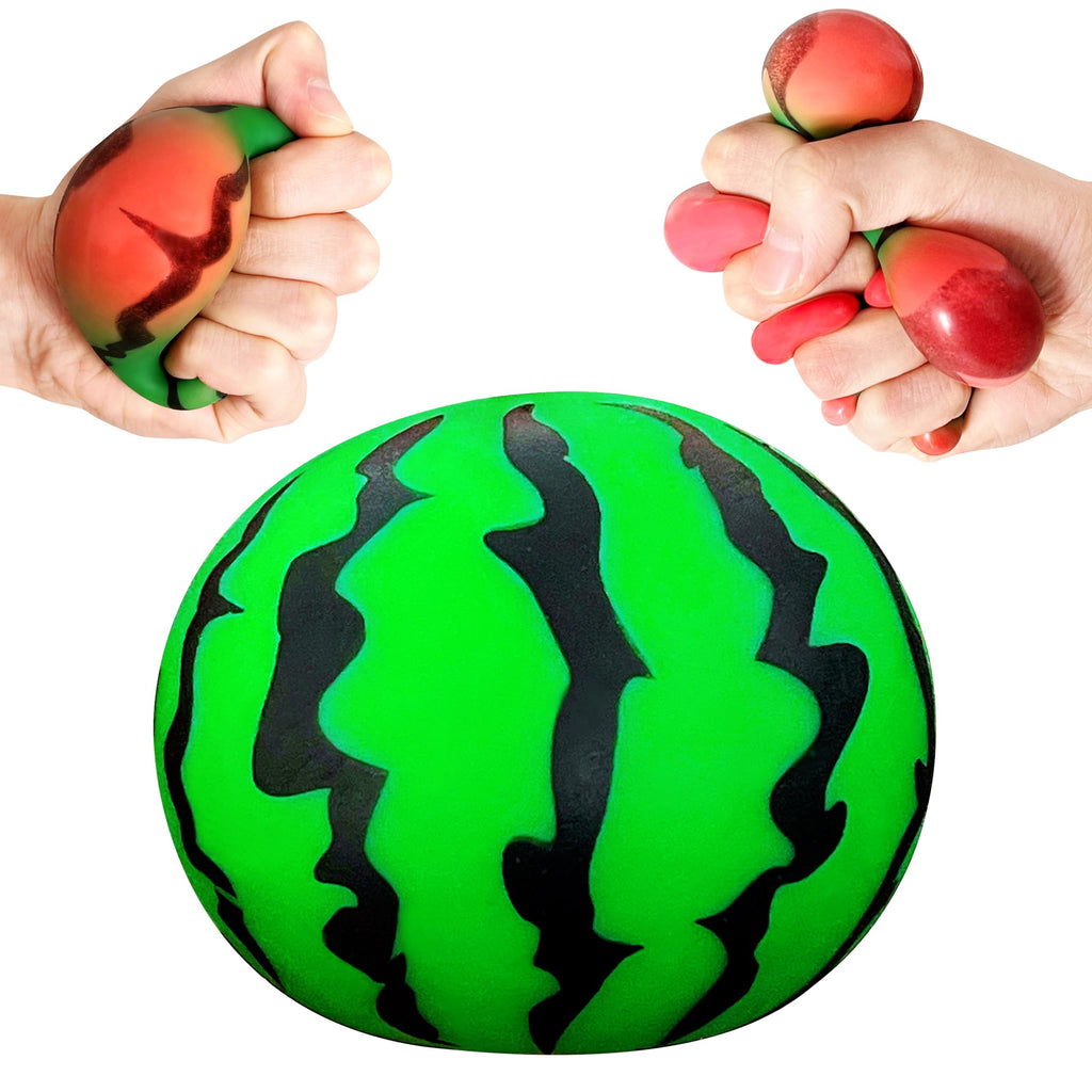 JIAHO Squishy Watermelon Stress Ball – Color-Changing, Soft TPR Fidget Toy for Kids & Adults