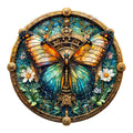 Jigfoxy Butterfly Wooden Puzzle – 100-Piece Animal Shaped Jigsaw for Adults (8.5 x 8.4 Inches)