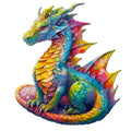 Jigfoxy Wooden Dragon Puzzle for Adults – 100-Piece Animal-Shaped Jigsaw