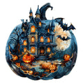 Jigfoxy Wooden Puzzle for Adults – 270-Piece Halloween Pumpkin Animal-Shaped Jigsaw, Laser-Cut Wood, 13.4 x 12.4 Inches